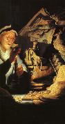REMBRANDT Harmenszoon van Rijn The Moneychanger (detail) dry china oil painting artist